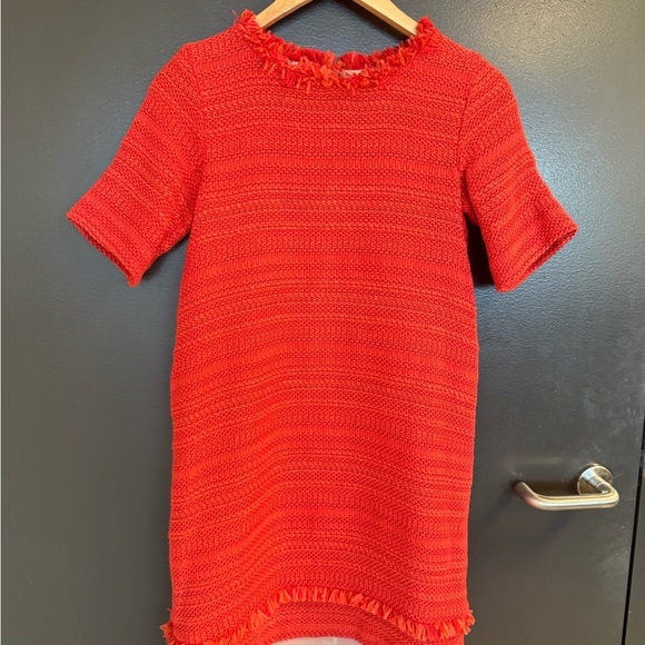 MARELLA size 2 GUC cotton blend tweed vibe mini Textured Dress - Picture 6 of 12